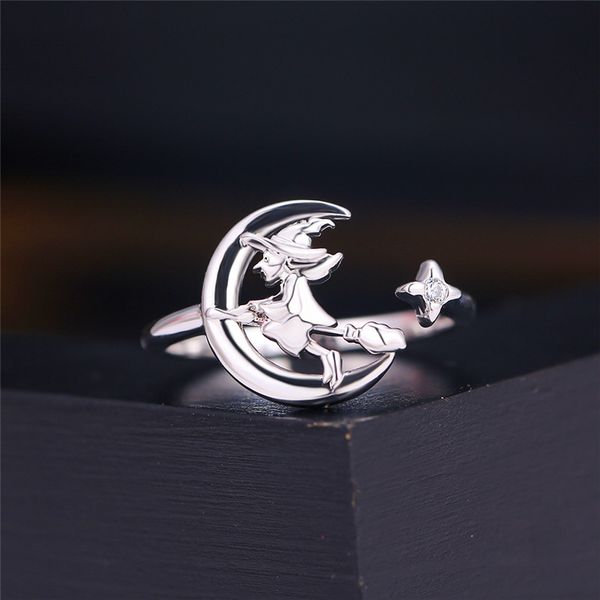 designer rings punk female magic witch open ring silver color moon star halloween adjustable vintage small zircon wedding s for women, Golden;silver
designer rings punk female magic witch open ring silver color moon star halloween adjustable vintage small zircon wedding s for women, Golden;silver
