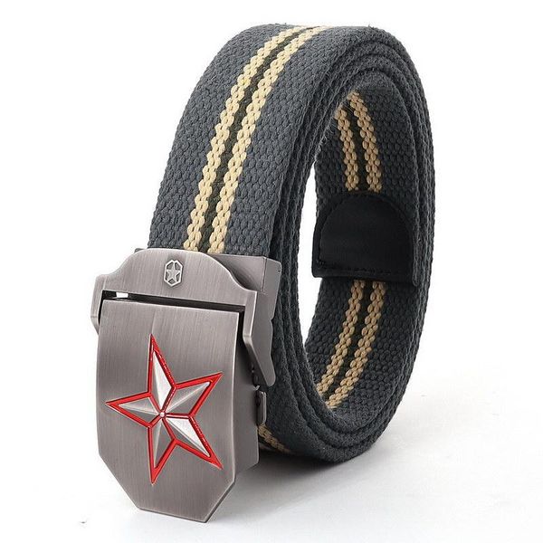 belts mens metal slide buckle waist red star breathable canvas army military jeans accessories women leisure strap, Black;brown
belts mens metal slide buckle waist red star breathable canvas army military jeans accessories women leisure strap, Black;brown
