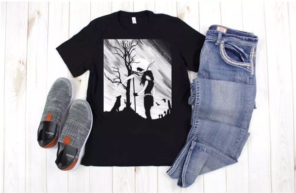 Howling Wolf Sandman Death Gothic Horror Crow Psycho Comic Gaiman Black T-shirt, White;black
Howling Wolf Sandman Death Gothic Horror Crow Psycho Comic Gaiman Black T-shirt, White;black