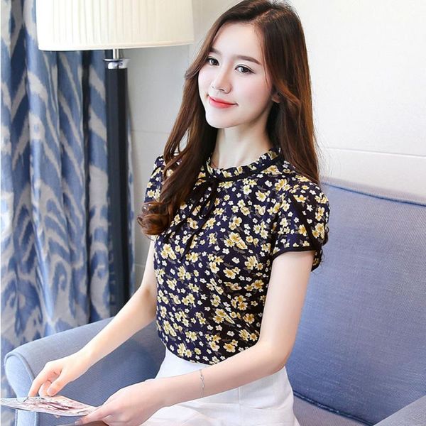 women's blouses & shirts 40# women chiffon o-neck floral print short sleeve broken flower blouse office lady elegent bow tie, White
women's blouses & shirts 40# women chiffon o-neck floral print short sleeve broken flower blouse office lady elegent bow tie, White