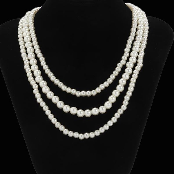 chokers kunjoe 3pcs/set vintage white imitation pearls choker necklace for men women bohemian big round pearl wedding neckalce jewelry, Golden;silver
chokers kunjoe 3pcs/set vintage white imitation pearls choker necklace for men women bohemian big round pearl wedding neckalce jewelry, Golden;silver