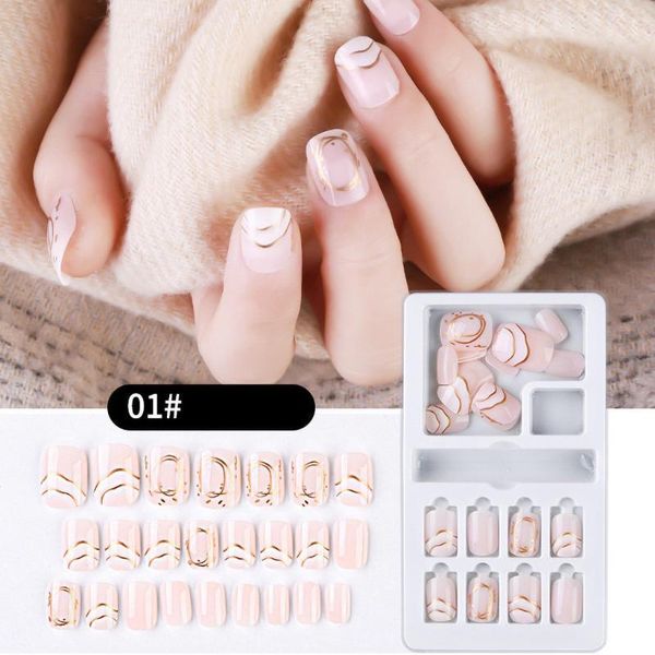 langmanni fake nails 24pcs reusable stick on press full cover false nail tips art manicure1, Red;gold
langmanni fake nails 24pcs reusable stick on press full cover false nail tips art manicure1, Red;gold