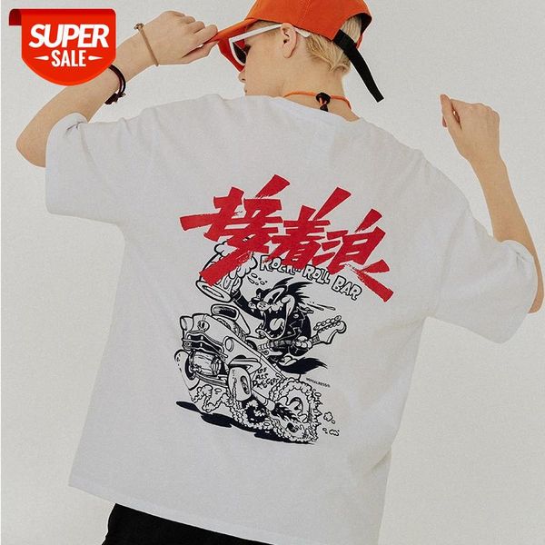 xia nan european and american street fashion brand followed by wave printing t-shirt bf wind loose hip-hop couple short-sleeved #nw3x, White;black
xia nan european and american street fashion brand followed by wave printing t-shirt bf wind loose hip-hop couple short-sleeved #nw3x, White;black