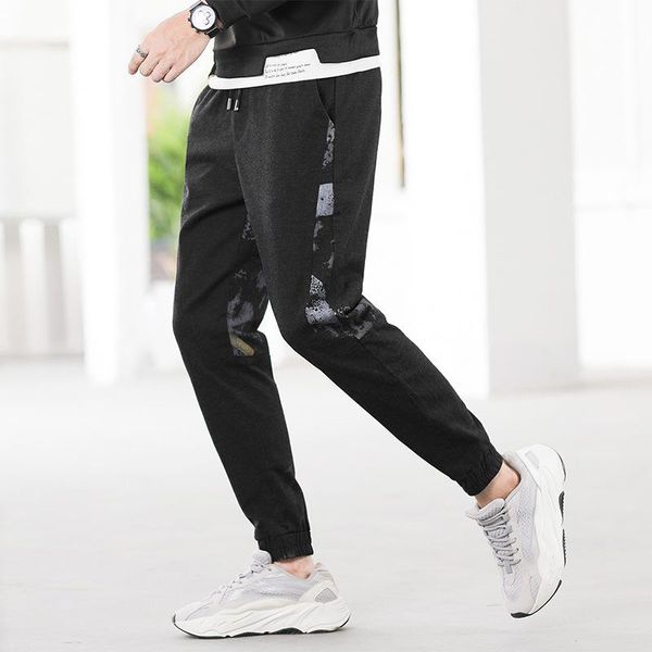 men's pants 2021 handsome loose small foot sports korean thread legged casual slim, Black
men's pants 2021 handsome loose small foot sports korean thread legged casual slim, Black