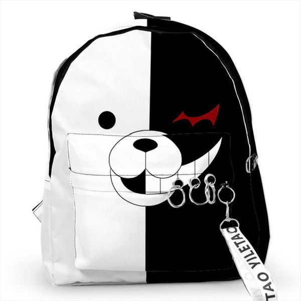 dangan ronpa women men backpacks cartoon monokuma for teenager girl boy school bags large capacity travel knapsack
dangan ronpa women men backpacks cartoon monokuma for teenager girl boy school bags large capacity travel knapsack