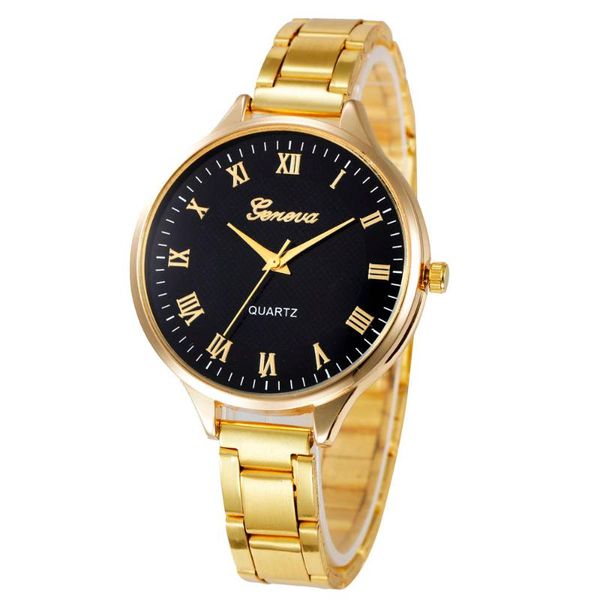 wristwatches geneva women watches fashion casual stainless steel band retro roman numerals dial ladies quartz wristwatch clock gift xb40, Slivery;brown
wristwatches geneva women watches fashion casual stainless steel band retro roman numerals dial ladies quartz wristwatch clock gift xb40, Slivery;brown