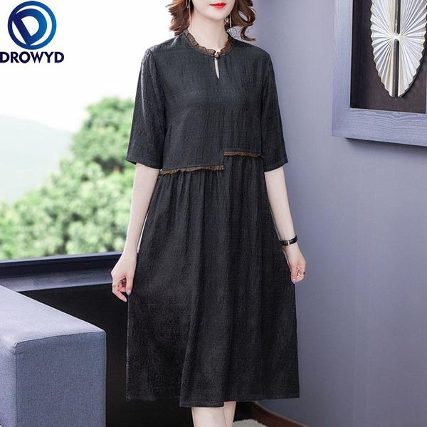 casual dresses women vintage black mulberry silk satin midi dress 2021 summer loose o-neck maxi elegant bodycon party vestidos, Black;gray
casual dresses women vintage black mulberry silk satin midi dress 2021 summer loose o-neck maxi elegant bodycon party vestidos, Black;gray