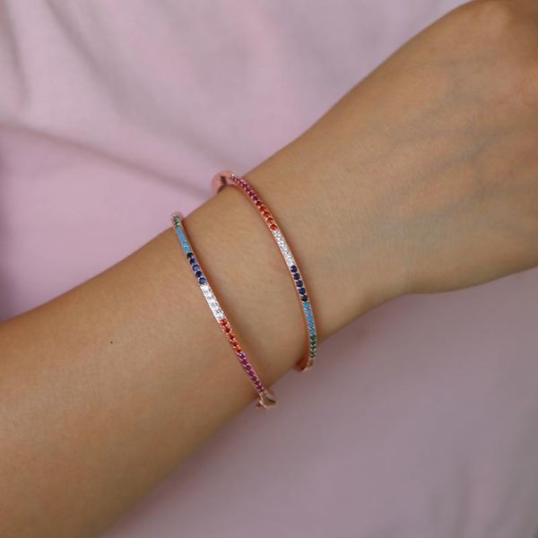 tennis fashion rainbow bangle&bracelet chic zircon colorful bangle simple design girls delicate bracelet inner diamater 56-58mm, Golden;silver
tennis fashion rainbow bangle&bracelet chic zircon colorful bangle simple design girls delicate bracelet inner diamater 56-58mm, Golden;silver