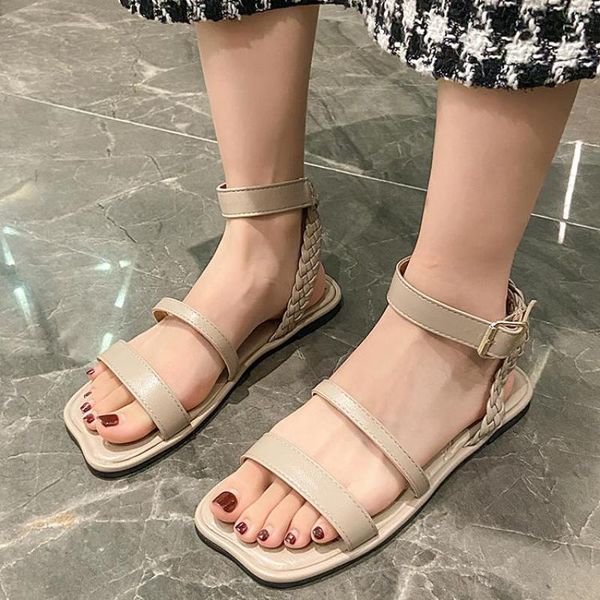 sandals flat 2021 summer ankle strap solid brand women open toe roman shoe buckle beach shoes sandalias femininas, Black
sandals flat 2021 summer ankle strap solid brand women open toe roman shoe buckle beach shoes sandalias femininas, Black