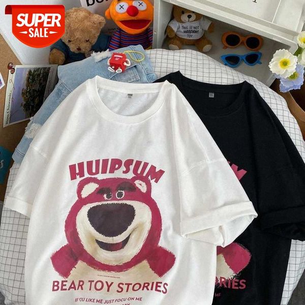 short-sleeved male cute bear print couple shirt korean style trendy clothes compassionate #yw6m, White;black
short-sleeved male cute bear print couple shirt korean style trendy clothes compassionate #yw6m, White;black