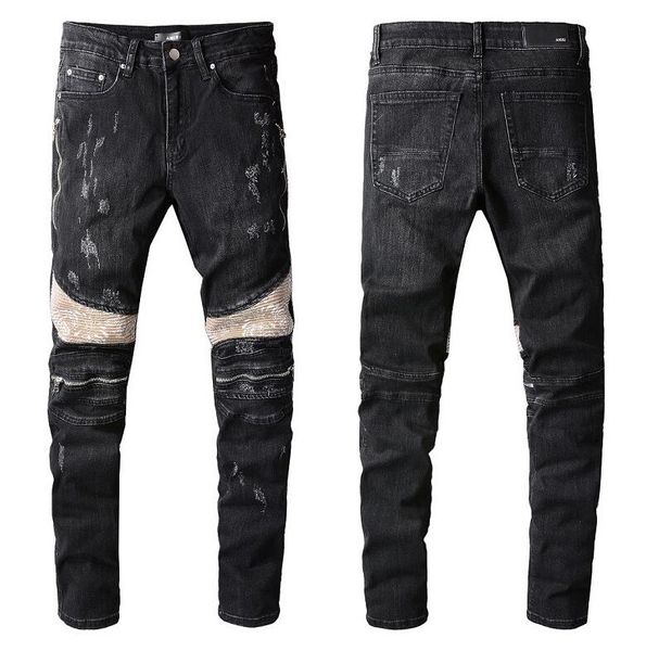 22ss european american street casual fashion brand men's jeans ripped slim fit motorcycle jeans men jean 809#, Blue
22ss european american street casual fashion brand men's jeans ripped slim fit motorcycle jeans men jean 809#, Blue