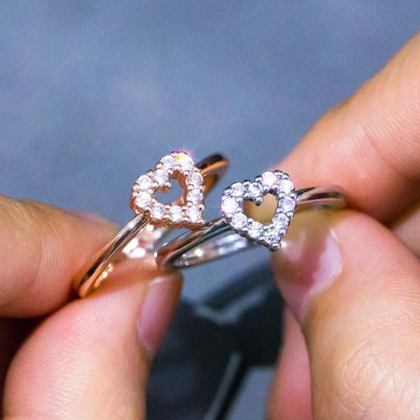 cluster rings girls dainty small crystal love heart for women white rose gold color minimalist stacking thin ring band wedding jewelry, Golden;silver
cluster rings girls dainty small crystal love heart for women white rose gold color minimalist stacking thin ring band wedding jewelry, Golden;silver
