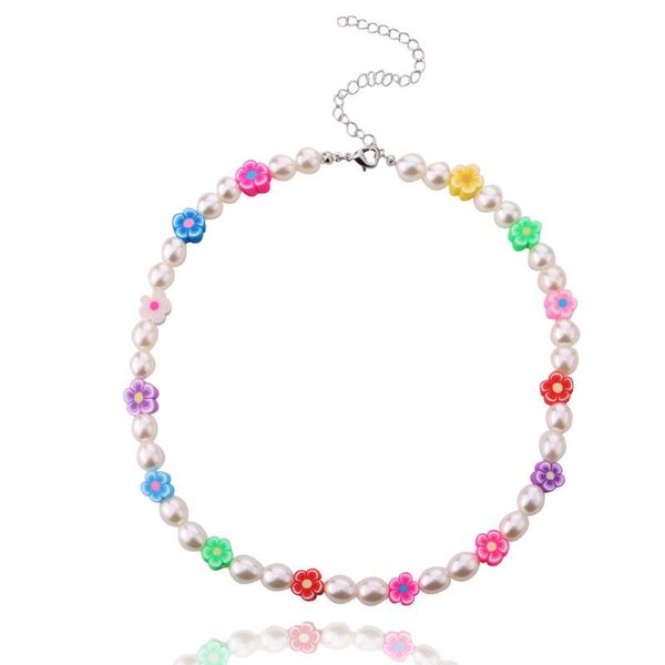 pendant necklaces bohemian ethnic handmade colorful soft clay bead flower pearl choker chain necklace for women party fashion jewelry gift, Silver
pendant necklaces bohemian ethnic handmade colorful soft clay bead flower pearl choker chain necklace for women party fashion jewelry gift, Silver