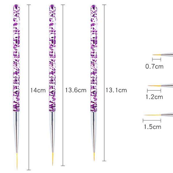 3pcs nail art pen dotting painting drawing uv gel liner polish brush tool set sana889 kits
3pcs nail art pen dotting painting drawing uv gel liner polish brush tool set sana889 kits