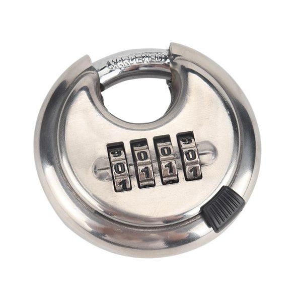 theft protection 4-digit combination security round padlock resettable lock heavy duty stainless outdoor shed locker
theft protection 4-digit combination security round padlock resettable lock heavy duty stainless outdoor shed locker