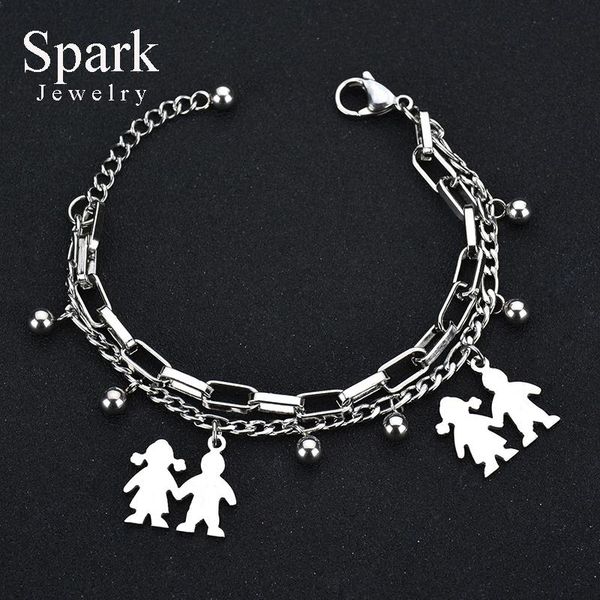 charm bracelets spark stainless steel mama family bracelet with boy and girl charms mother's day gift pulseras, Golden;silver
charm bracelets spark stainless steel mama family bracelet with boy and girl charms mother's day gift pulseras, Golden;silver