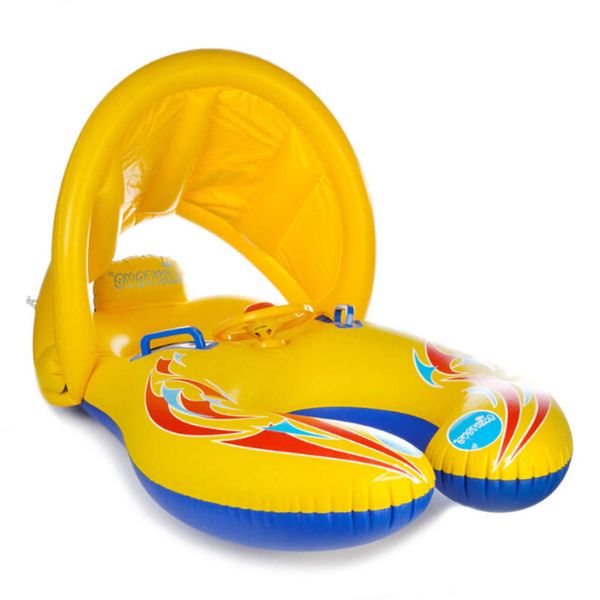 swimming ring infant sunshade seat parent interaction swimming circle mother child ring with handle horn steering wheel rowing
swimming ring infant sunshade seat parent interaction swimming circle mother child ring with handle horn steering wheel rowing