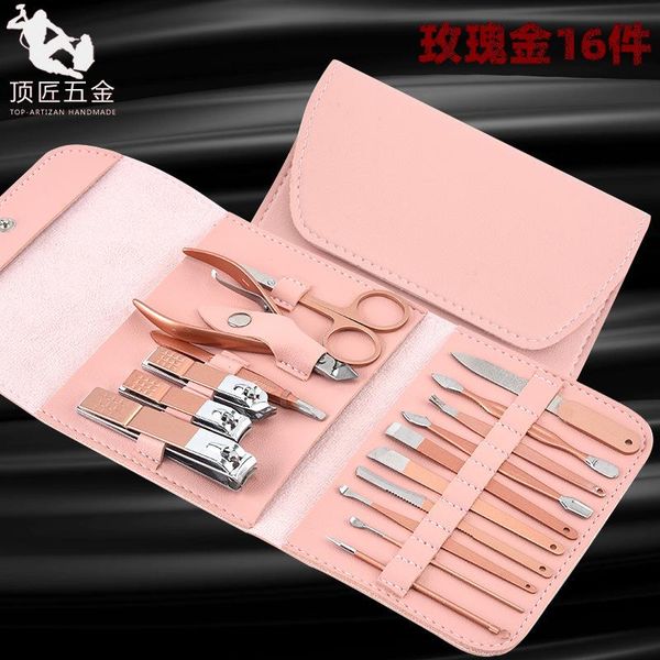 nail art kits rose gold beauty tool set 16-piece cross-border clippers scissor kit manicure tools
nail art kits rose gold beauty tool set 16-piece cross-border clippers scissor kit manicure tools