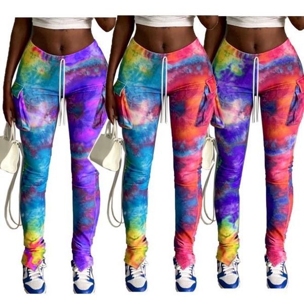 women's tie dyed leggings fashion elastic waist skinny long trousers split pants women clothes, Black
women's tie dyed leggings fashion elastic waist skinny long trousers split pants women clothes, Black