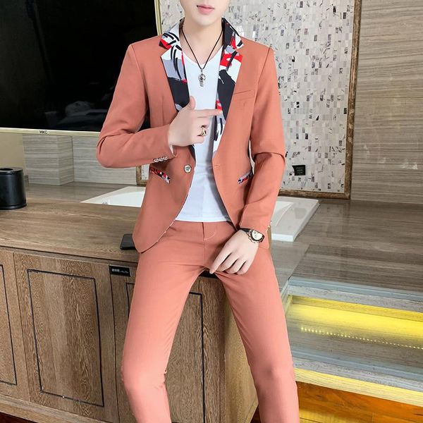 men's suits & blazers jacket + pants 2-piece set /2021 fashion casual boutique business dress banquet wedding groom suit, White;black
men's suits & blazers jacket + pants 2-piece set /2021 fashion casual boutique business dress banquet wedding groom suit, White;black