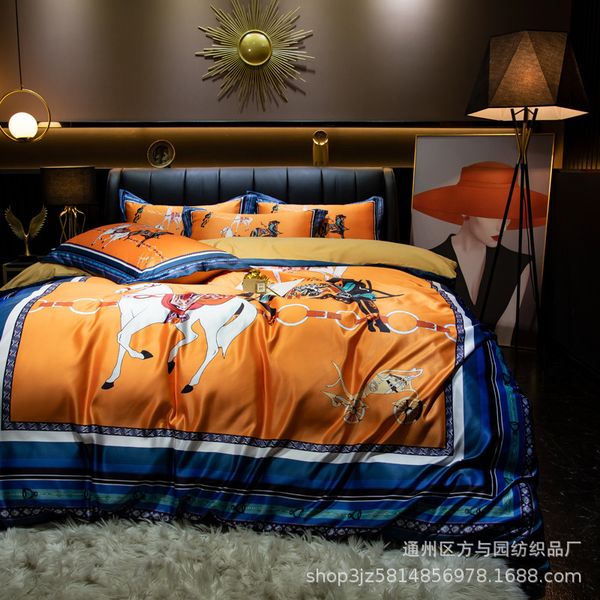 2021 light luxury european style all 60 thread satin printing four piece set of pure cotton bedding
2021 light luxury european style all 60 thread satin printing four piece set of pure cotton bedding