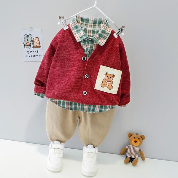 clothing sets spring baby boy clothes set born plaid shirt+cardigan coat+trousers three piece toddler boys outfits casual infant suit, White
clothing sets spring baby boy clothes set born plaid shirt+cardigan coat+trousers three piece toddler boys outfits casual infant suit, White