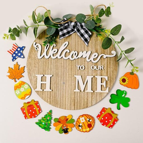 party decoration simulation plant bow wooden welcome doorplate door hanging sign signs pendant sweet home wall decor christmas halloween
party decoration simulation plant bow wooden welcome doorplate door hanging sign signs pendant sweet home wall decor christmas halloween