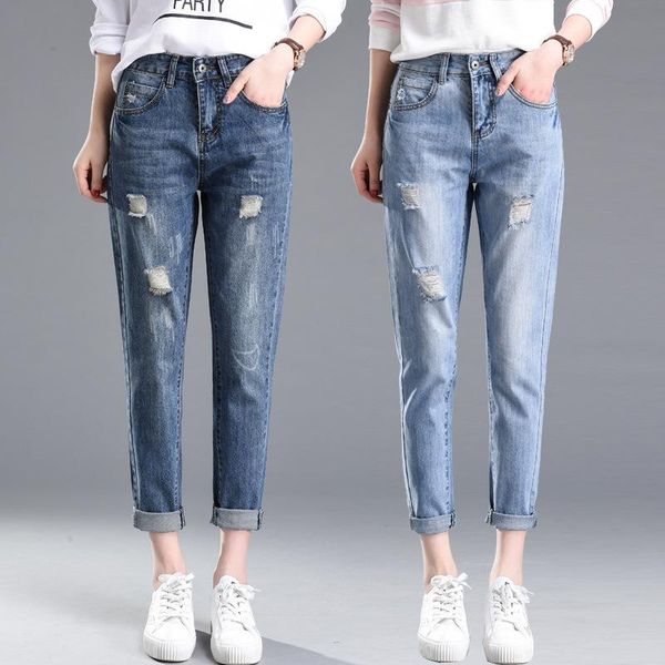 women's jeans shattered loose nine points spring dress 2021 thin wild high-waist beggar harlan father pants, Blue
women's jeans shattered loose nine points spring dress 2021 thin wild high-waist beggar harlan father pants, Blue