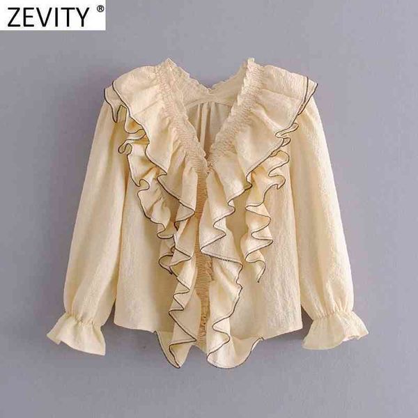 zevity women high street elastic agaric lace v neck pleat cascading ruffle shirt female blouse roupas chic chemise ls9105 210419, White
zevity women high street elastic agaric lace v neck pleat cascading ruffle shirt female blouse roupas chic chemise ls9105 210419, White