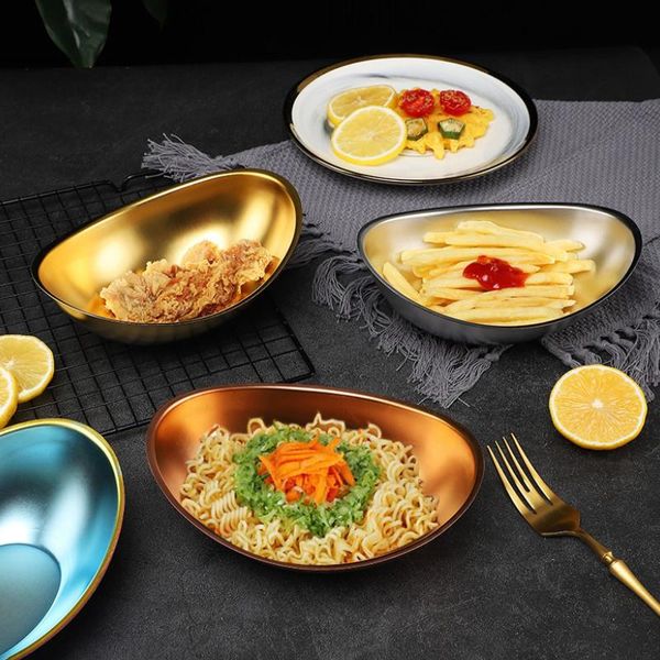 bowls thick ingot shape stainless steel bowl korean salad barbecue plates rotisserie bread creative fries container
bowls thick ingot shape stainless steel bowl korean salad barbecue plates rotisserie bread creative fries container