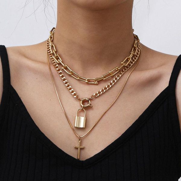 pendant necklaces creative fashion jewelry simple lock-shaped necklace retro cross alloy, Silver
pendant necklaces creative fashion jewelry simple lock-shaped necklace retro cross alloy, Silver