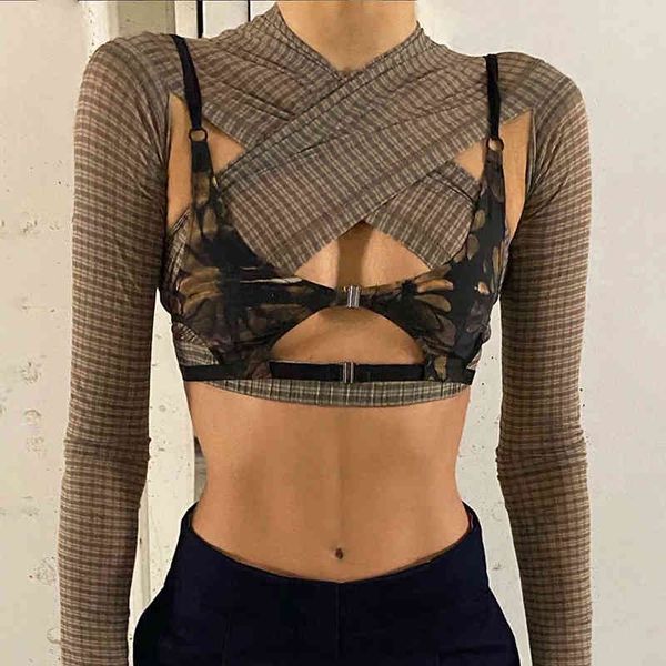women lace up front crop pullover hollow out patchwork criss cross ribbed long sleeve bandage shirt blouse streetwear x0521, White
women lace up front crop pullover hollow out patchwork criss cross ribbed long sleeve bandage shirt blouse streetwear x0521, White