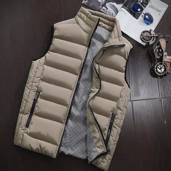 men's vests 2021 autumn winter men cotton vest jacket solid color sleeveless down waistcoat male casual coat plus size 5xl, Black;white
men's vests 2021 autumn winter men cotton vest jacket solid color sleeveless down waistcoat male casual coat plus size 5xl, Black;white