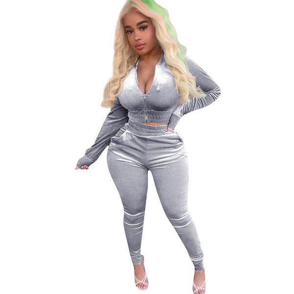 women's two piece pants casual sport outfits hoodies women 2 set super short zipper gold velvet sports and leisure suits tracksuit, White
women's two piece pants casual sport outfits hoodies women 2 set super short zipper gold velvet sports and leisure suits tracksuit, White