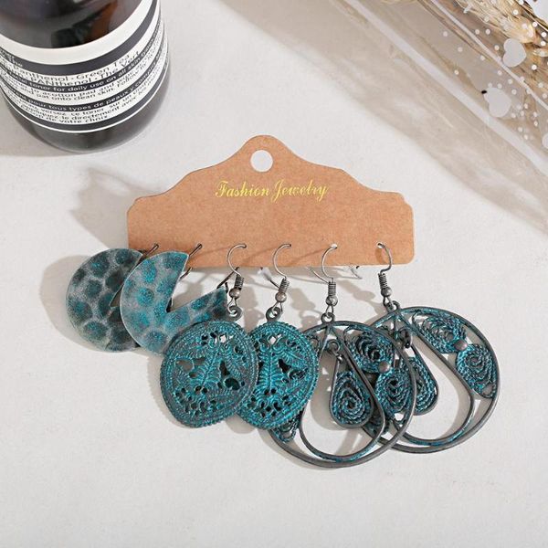 dangle & chandelier vintage bohemian ethnic style earrings 3 pieces/lot green brvintage bohonze alloy ring hollow pattern 2021 jewelry gift, Silver
dangle & chandelier vintage bohemian ethnic style earrings 3 pieces/lot green brvintage bohonze alloy ring hollow pattern 2021 jewelry gift, Silver