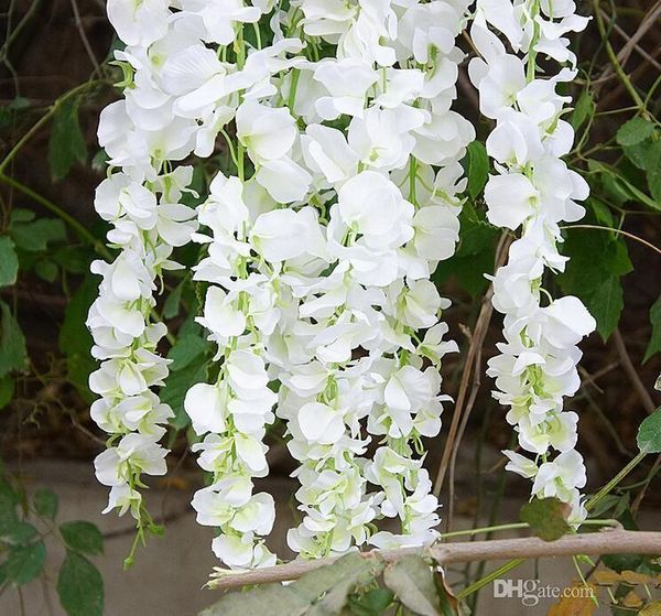 decorative flowers & wreaths 1.8m elegant white artificial silk flower wisteria vine rattan for wedding centerpieces decoration bouquet garl
decorative flowers & wreaths 1.8m elegant white artificial silk flower wisteria vine rattan for wedding centerpieces decoration bouquet garl