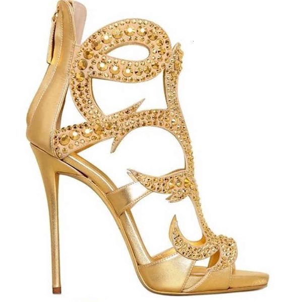 women fashion open toe stiletto heel gladiator sandals cut-out crystal gold high formal dress shoes, Black
women fashion open toe stiletto heel gladiator sandals cut-out crystal gold high formal dress shoes, Black