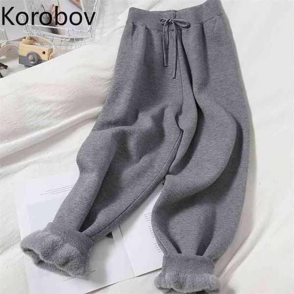korobov autumn winter new chic streetwear women trousers vintage solid korean harem pants preppy style casual harajuku pants 210430, Black;white
korobov autumn winter new chic streetwear women trousers vintage solid korean harem pants preppy style casual harajuku pants 210430, Black;white