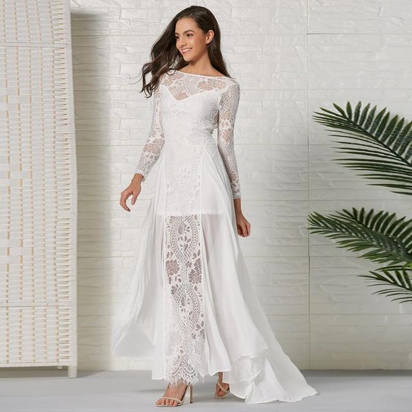 casual dresses retro white lace backless wedding gowns 2021 mesh see through maxi dress for women hollow out long party, Black;gray
casual dresses retro white lace backless wedding gowns 2021 mesh see through maxi dress for women hollow out long party, Black;gray