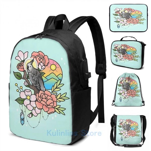 backpack funny graphic print white-faced cockatiel tattoo-style usb charge men school bags women bag travel laptop
backpack funny graphic print white-faced cockatiel tattoo-style usb charge men school bags women bag travel laptop