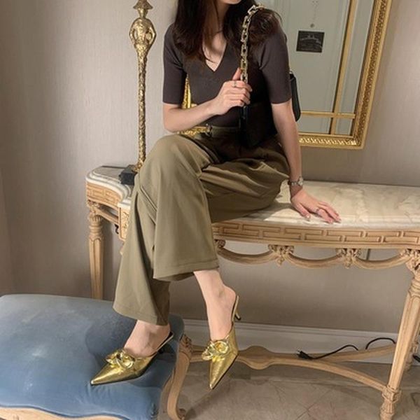 dress shoes 2021 women mules slippers fashion thin low heels woman casual female pointed toe heel ladies sandals slides, Black
dress shoes 2021 women mules slippers fashion thin low heels woman casual female pointed toe heel ladies sandals slides, Black