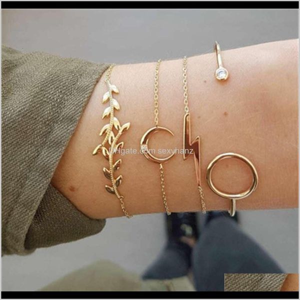 other bracelets jewelry drop delivery 2021 fashion geometric moon circle leaf opening word inlaid diamond bracelet set dmtla, Golden;silver
other bracelets jewelry drop delivery 2021 fashion geometric moon circle leaf opening word inlaid diamond bracelet set dmtla, Golden;silver