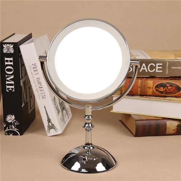 compact mirrors silver 8 inch deskmakeup mirror 2-face metal 3x 5x 10x magnifying cosmetic led lamp adjust the brightness
compact mirrors silver 8 inch deskmakeup mirror 2-face metal 3x 5x 10x magnifying cosmetic led lamp adjust the brightness