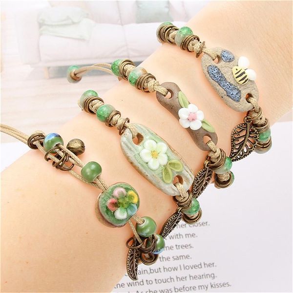 charm bracelets girl jewelry handmade chain link bracelet women men gift bohemia wholesale flower beads bangles, Golden;silver
charm bracelets girl jewelry handmade chain link bracelet women men gift bohemia wholesale flower beads bangles, Golden;silver