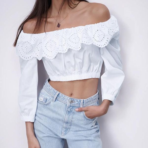women's blouses & shirts spring and summer white short shirt hollow embroidered blouse girl
women's blouses & shirts spring and summer white short shirt hollow embroidered blouse girl