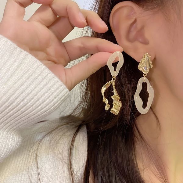 vintage asymmetric transparent acrylic metal dangle earrings korean irregular geometric statement drop earrings brincos jewelry, Silver
vintage asymmetric transparent acrylic metal dangle earrings korean irregular geometric statement drop earrings brincos jewelry, Silver