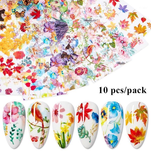 10pcs maple flower holographic nail foil set lavender stickers for nails art transfer sticker manicure tips decoration1, Black
10pcs maple flower holographic nail foil set lavender stickers for nails art transfer sticker manicure tips decoration1, Black