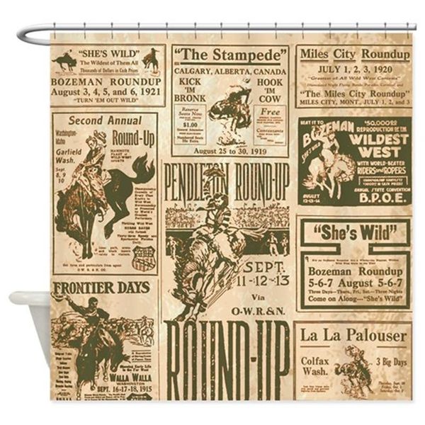 shower curtains vintage rodeo round-up 100% polyester fabric waterproof curtain with hooks bathroom decor
shower curtains vintage rodeo round-up 100% polyester fabric waterproof curtain with hooks bathroom decor