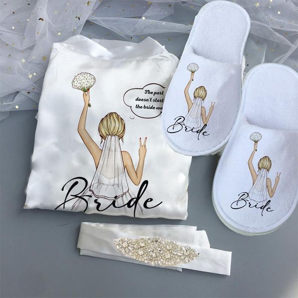 personalized bride to be hen party robe slippers set gifts maid of honor sister mother bridesmaid gift for wedding guests favor
personalized bride to be hen party robe slippers set gifts maid of honor sister mother bridesmaid gift for wedding guests favor