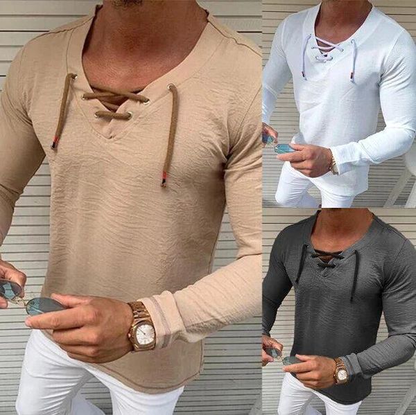 men's casual shirts solid v-neck long sleeve cotton / linen shirt 8605, White;black
men's casual shirts solid v-neck long sleeve cotton / linen shirt 8605, White;black
